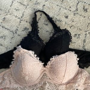 Pink Halter Bras